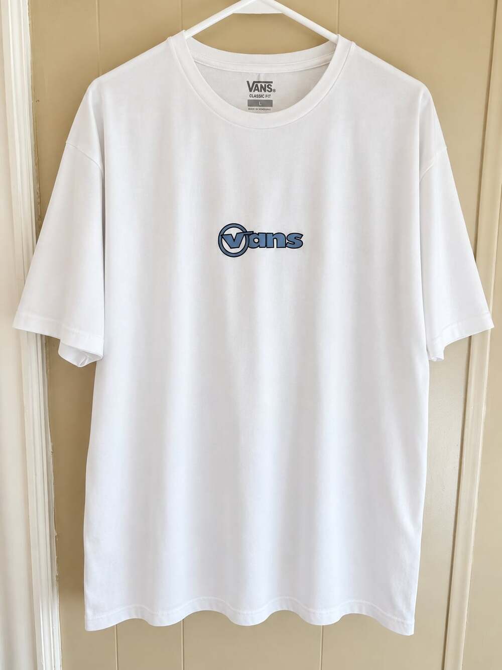 Vans Circle Tab Graphic Short Sleeve T-Shirt White Large